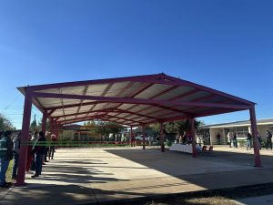Inauguran Techumbre en el Preescolar Ángela C. de Valdez en Esqueda