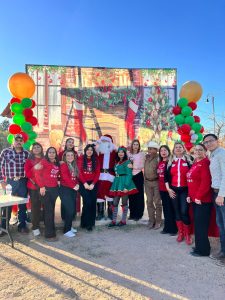 Posada navideña en la localidad del Ejido Km 47
