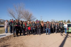 Inauguran banqueta en CECYTES Esqueda para mejorar el acceso estudianti